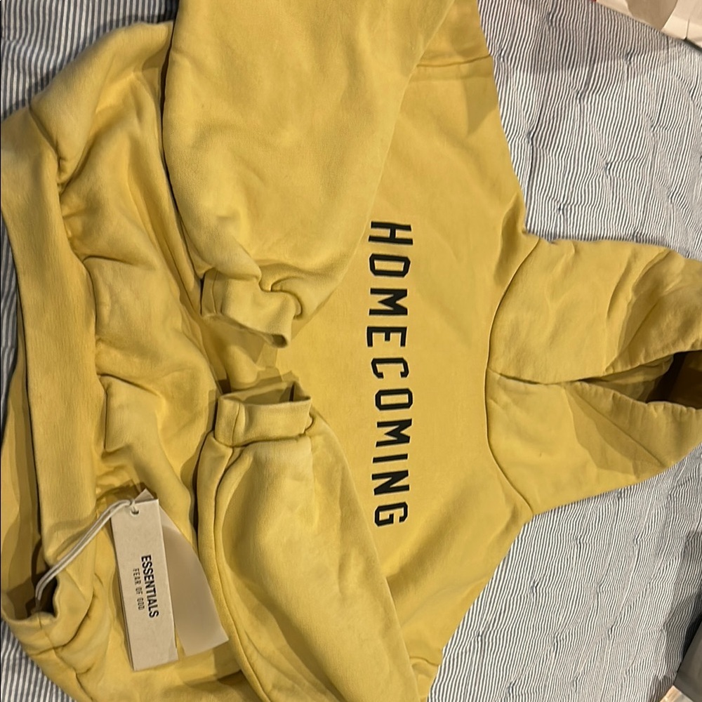 Essentials Yellow Homecoming Hoodie